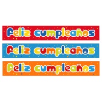 Cartaz de feliz cumpleaños sortido - 2 unidades