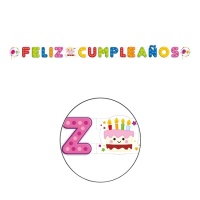 Grinalda de feliz aniversário