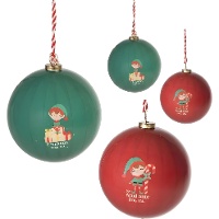 Bolas de Natal com Duendes - 4 unidades