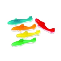 Tubarões multicolor - Fini jelly sharks - 90 g