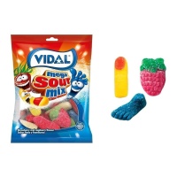Saco sortido de gomas ácidas - Megasurtido Ácido Vidal - 90 gr