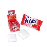 Pastilha elástica de morango em embalagem individual - Fini Klet's - 200 unidades