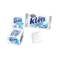 Pastilha elástica de menta suave, embalada individualmente - Fini Klet's white - 200 unidades