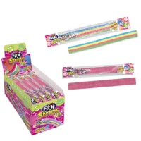 Linguado com pica pica - embalagem individual - Fini strips fizz - 125 peças