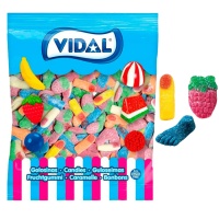 Saco sortido de gomas azedas - Megasurtido Ácido Vidal - 1 kg