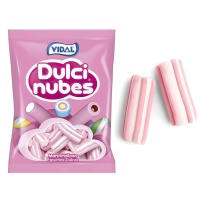 Dulcinubes cor-de-rosa e branco nuvens entrançadas - Vidal - 125 unidades