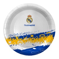 Prato do Real Madrid fã de 18 cm - 8 unidades