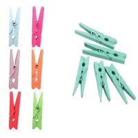 Pinça colorida 4,8 cm - 8 peças