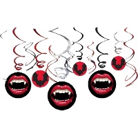 Pingentes decorativos Vampire Night - 12 unid.