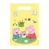 Sacos de Papel Peppa Pig para festa - 8 unidades