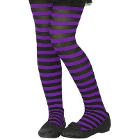 Collants às riscas coloridas para criança - 1 unid.