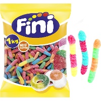 Minhocas multicoloridas com pica pica - Fini - 1 kg