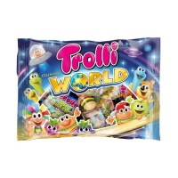 Saco de doces World - embalagem individual - Trolli gummi world - 230 g