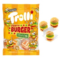 Gomas Mini hambúrgueres - embalagem individual - Trolli - 50 g