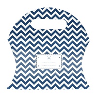 Caixa de cartão pasta cor chevron - 12 unidades