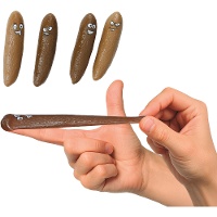 Excrementos voadores com caras divertidas - 4 unidades