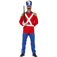 Fato de Soldado de Lata Vermelho para homem