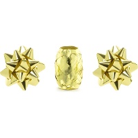 Laço de fita com estrelas para prendas - 3 unid.