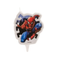 Vela de Spiderman de 7,5 x 6,5 cm - 1 unidade
