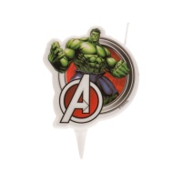 Vela Avengers Hulk 7 cm - 1 peça