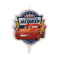 Vela de Cars do Faísca McQueen de 9 x 7 cm - 1 unidade