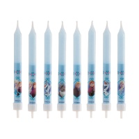 Velas Frozen 8,5 cm - 8 unidades