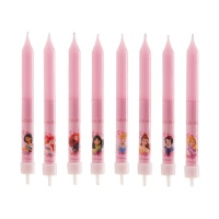 Velas Disney Princess 8,5cm - 8 peças