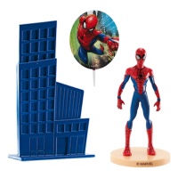 Decoração de bolo Homem-Aranha - 3 peças