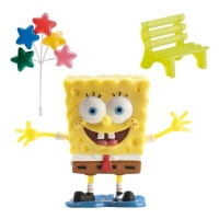 Decorações para bolos SpongeBob - 3 unidades