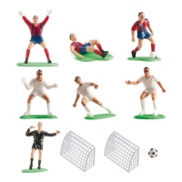 Decoração de bolo de futebol - 10 unid.