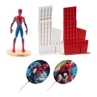 Decoração de bolo do Incrível Homem-Aranha - 5 peças