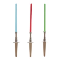 Decoração de bolos com espadas laser Star Wars - 12 unidades