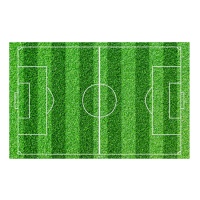 Papel de açúcar Campo de futebol de 20 x 30 cm