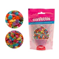 Sprinkles multicoloridos com formas de 100 g - Dekora