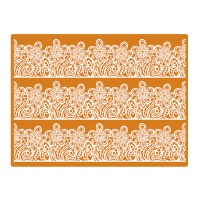 Tapete de renda para açúcar floral - Dekora - 30 x 40 cm