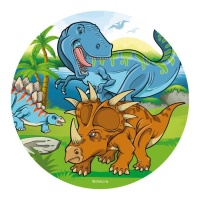 Bolacha de dinossauro pré-histórico comestível de 20 cm