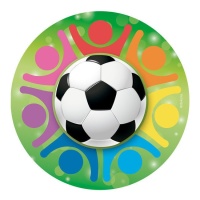 Bolacha de futebol comestível de 20 cm