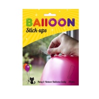 Adesivo transparente para pendurar balões - 20 unidades