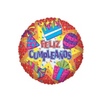 Balão de Feliz Aniversário 46 cm