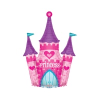 Balão silhueta de castelo de princesa XL 91,4 cm