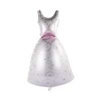 Balão XL de silhueta de vestido de noiva para casamento de 1,18 m