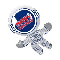 Balão 91 cm silhueta astronauta espaço exterior