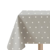 Toalha de mesa 1,45 x 1,45 m em tecido de estrelas