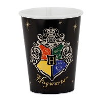 Copos Harry Potter com brasão de Hogwarts, 250 ml - 6 unidades