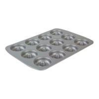 Mini molde de donut de aço 37,3 x 26,1 cm - PME - 12 cavidades