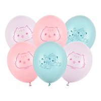 Balões de látex da Casa de Bonecas da Gabby de 30 cm - 6 unidades