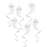 Pendentes fantasma 70 cm - 6 unidades