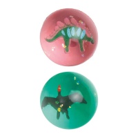 Bolas de dinossauro sortidas de 4,5 cm - 2 unidades