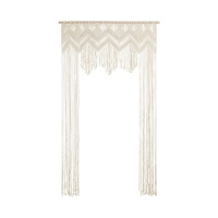 Cortina macramé aberta de 104 x 182 cm
