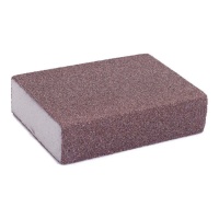 Lixa de bloco de espuma flexível de grão 60 médio de 10 x 6 x 2 cm